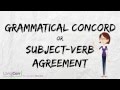 Subject-Verb Agreement Concepts