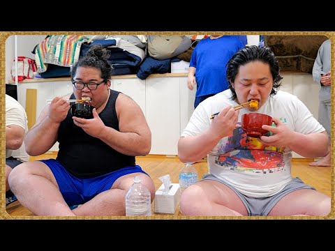 【相撲飯】  豚バラ大根・こてっちゃん・卵焼き・ヤンニョムチキン・醤油ちゃんこ鍋 ／ 朝稽古 🍚『ちゃんこ番：許田・桑江・恵雅・梅山』