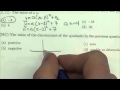 Understanding Quadratic Functions and Discriminants