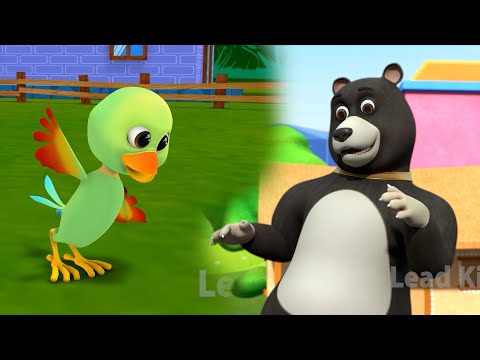 Kalu Madari & Main Tota Main Tota | Kids Nursery Rhymes | 3D Kids Animated Videos | Hindi Balgeet