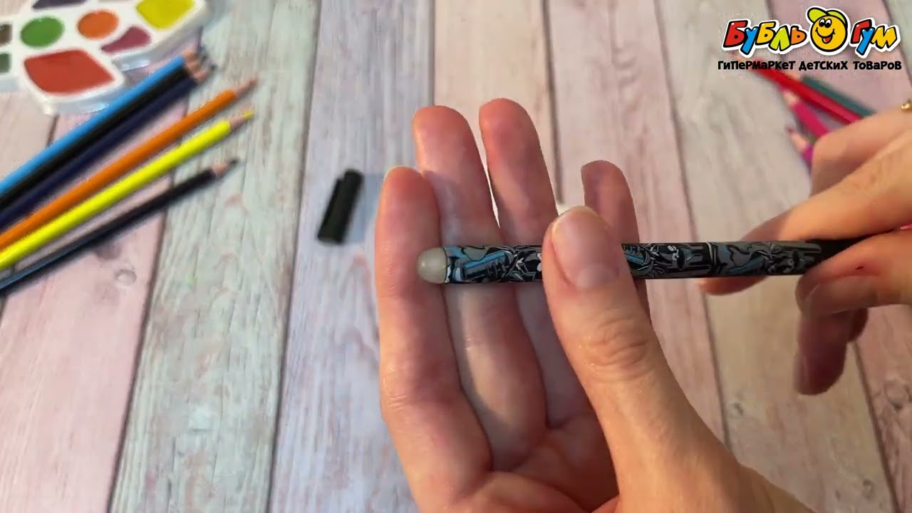 Ручка гелевая Бунтарский дух пиши-стирай черная - видео Ручка гелевая Бунтарский дух пиши-стирай черная - видео