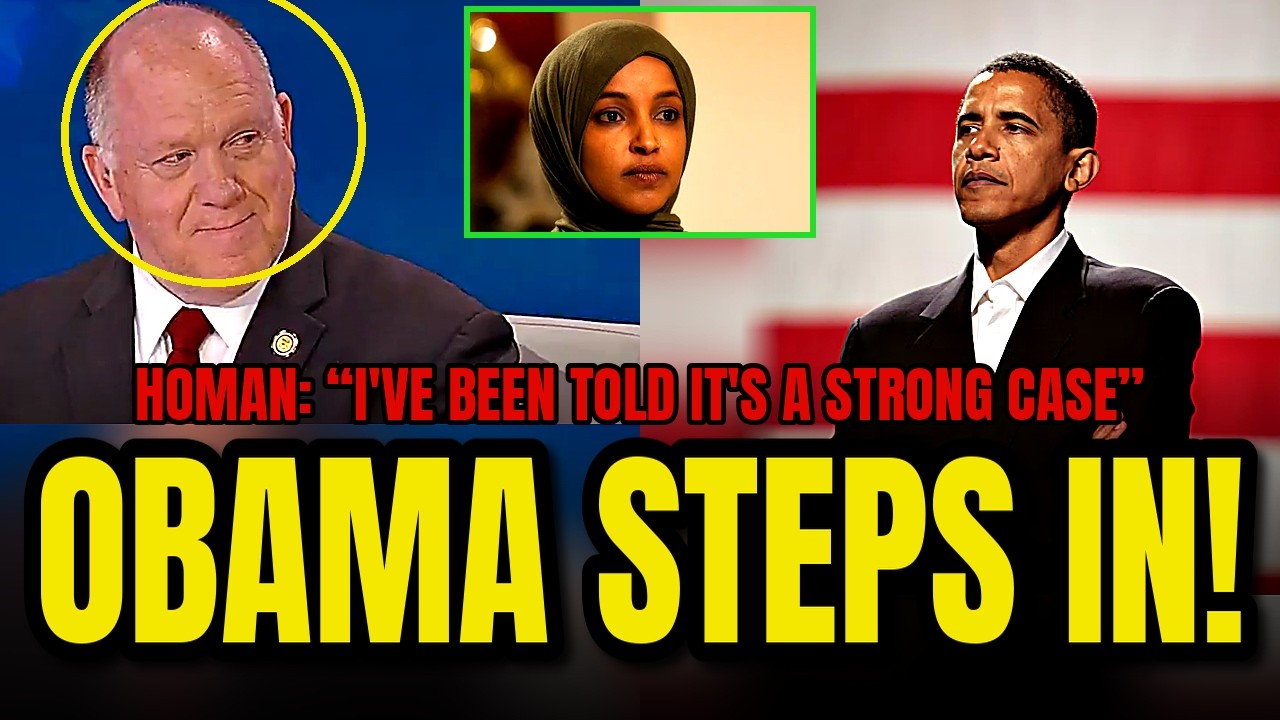 🚨HUGE ILHAN OMAR UPDATE — Obama PUSHES BACK as Homan Calls Investigation STRONG!