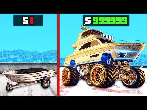 $1 to $1,000,000,000 BOAT CAR in GTA 5