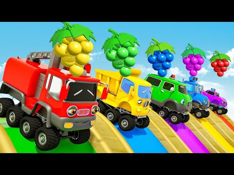 ❤️Johny Johny Yes Papa,🎅Christmas Songs,🍉Old Macdonald Had A Farm🍌 With Color Cars | Nursery Rhymes