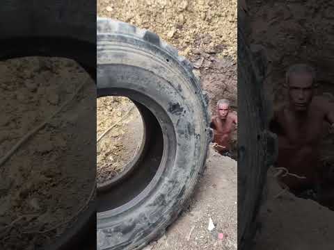 Coloca llanta en un agujero y no podrás creer el resultado