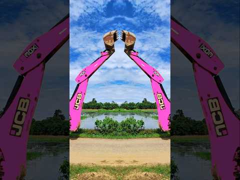 PINK JCB VIDEOS CRAZY WALA 🐒😎💯 #jcb #jcbvideo #automobile #bulldozer #backhoe #excavator #tractor