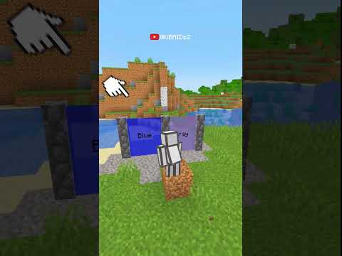 Minecraft, But I Can Only Touch the Chosen Colors! 🤔 ⛏️ #shorts