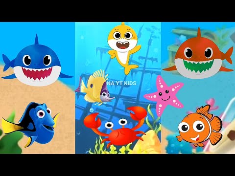 Little Shark kids Dance with Animals Sea Dolphin octopus | Nursery rhymes kids song for toddlers