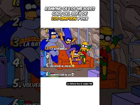 Ranking de gags del sofá de Los Simpson pt 18 😭
