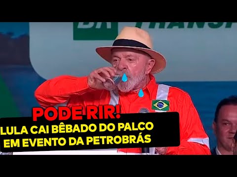 PODE RIR: Lula acaba de cair BÊBADO de cima do palco durante evento da Petrobrás!