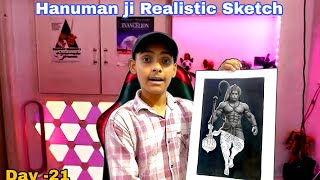 Hanuman Ji Sketch ✍️ | इतनी Realistic Drawing पहले नहीं देखी होगी|| vlog -21