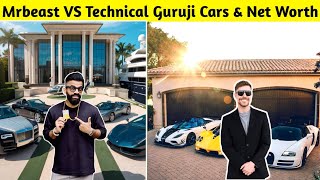 Mrbeast Car Collection vs Technical Guruji Car Collection | Income & Net Worth | Business, Lifestyle
