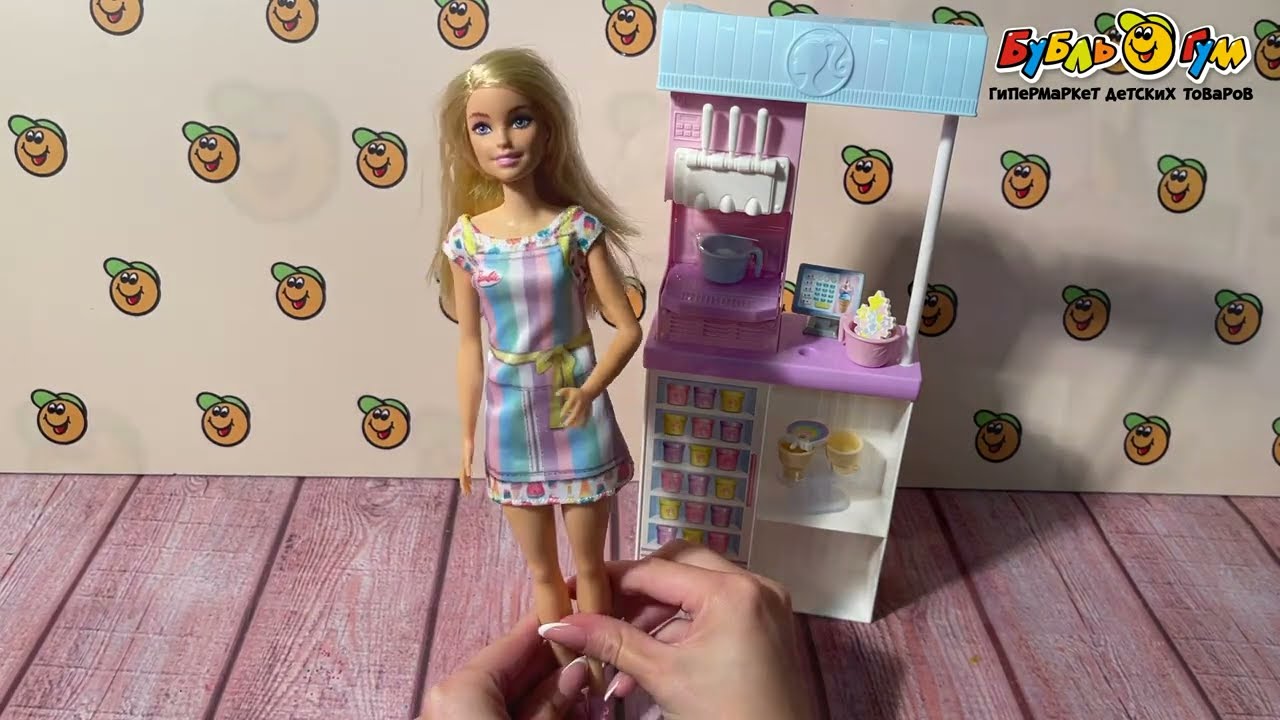 Набор игровой Barbie Магазин мороженого - видео