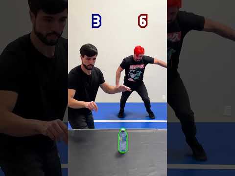 FIRST TO 10!! Parkour + Bottle flips! 🔥 vs @BrandonA7 #shorts
