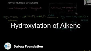 Hydroxylation of Alkene