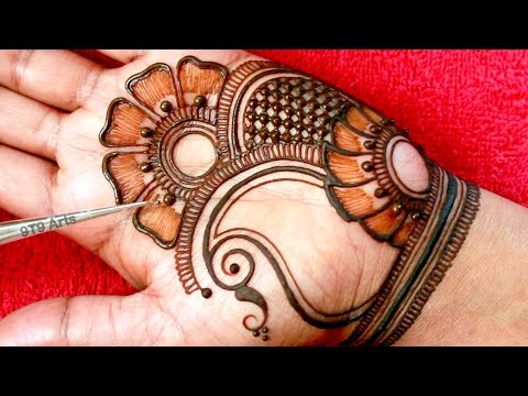 Very very Easy stylish front hand mehandi ka design | easy mehendi design | Simple wedding #mehndi