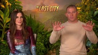The Lost City - Channing Tatum & Sandra Bullock 'Leeches' Interview