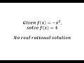 Understanding Quadratic Functions and Complex Solutions