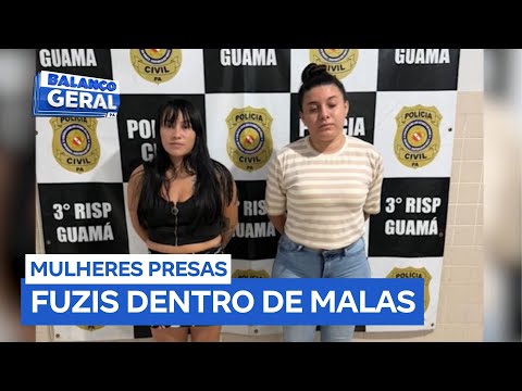 Mulheres são presas com fuzis de origem russa dentro de ônibus no Pará