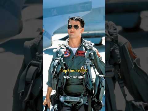 Before and After - Top Gun (1986) #shorts #viralvideo #topgun #beforeandafter