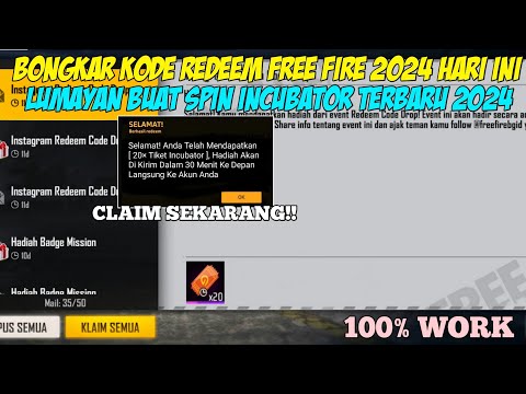 KODE REDEEM FREE FIRE TERBARU 1 SEPTEMBER 2024 HARI INI