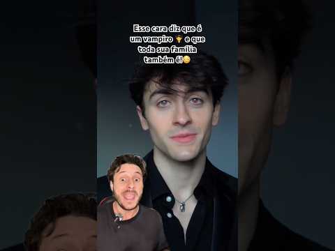 Esse cara afirma ser um vampiro e que toda sua família também é! #videosassustadores #vampire