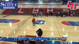 WPIAL High School Girls Basketball Elizabeth Forward at Laurel Highlands 1/19/26