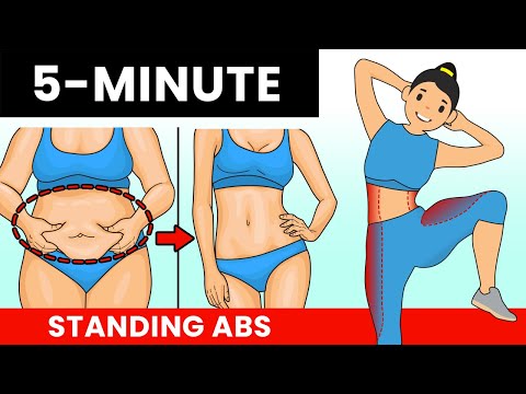 5 Minute Standing ABS workout