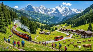 Summer Vibes of Beautiful Switzerland 🇨🇭 Charming Swiss Alpine Villages