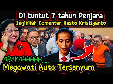 Hasto Kristiyanto di tuntut 7 tahun Penjara, Apakah Ketum PDIP Akan menangis ataukah Gembira???? 