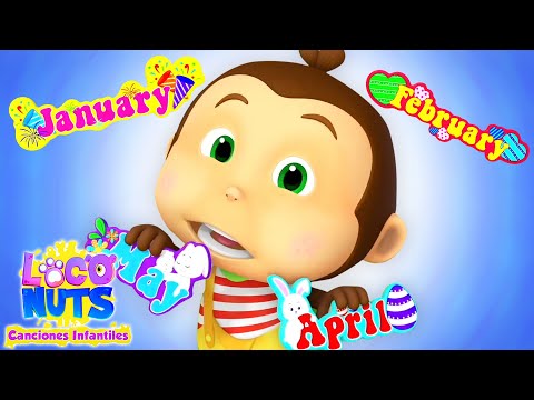 Loco Nuts - Canción de los Meses del Año 🎵📆 | Aprende los 12 Meses en Español