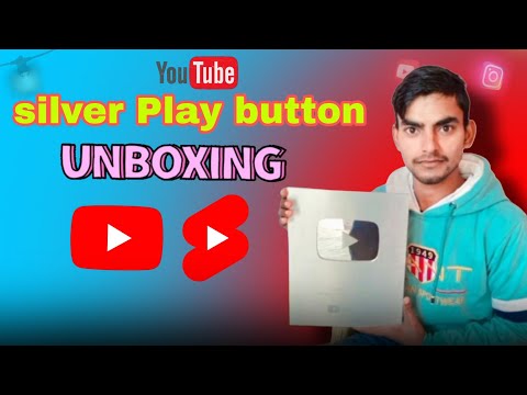 YouTube silver play button unboxing 🏆💰 सिल्वर प्ले बटन कैसा होता है ❓@YouTube #awords