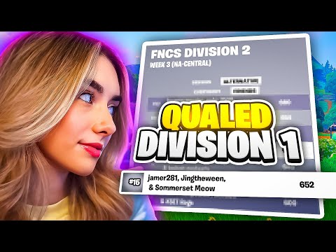 I Qualed For Division 1 of FNCS!