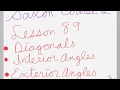 Triangles, Angles, and Diagonals in Polygons