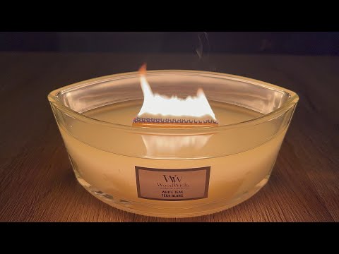 Asmr crackling candle (woodwick no talking) 45 min