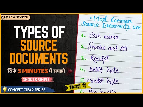 7 Important Source Documents You Must Know | Types of Source Documents Explained | In Hindi