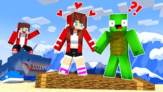 JJ's Girl and Mikey Met a Sea Monster Tralalero Tralala BRAVE Story - Maizen Minecraft Animation