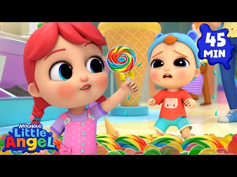 Ice Cream at The Shopping Centre | Little Angel Kids Songs & Nursery Rhymes