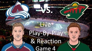 Avalanche vs. Wild (Game 4) Live Play-By-Play & Reaction