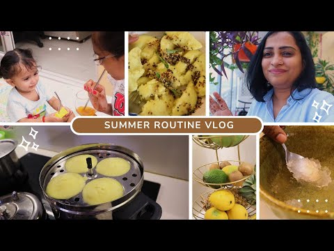 Summer Days Routine with Summer Food & Healthy Drinks | Indian Mom On Duty Vlog