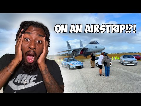 INSANE CAR SHOW ON AN AIR STRIP !!!