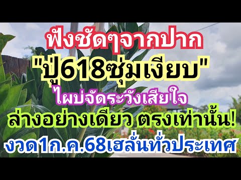 ฟังชัดๆจากปาก"ปู่618ซุ่มเงียบ"ไผบ่จัดระวังเสียใจ #ล่างอย่างเดียว ตรงเท่านั้น! งวด1ก.ค.68เฮลั่น