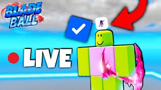 *LIVE* VERIFIED NOOB in BLADE BALL! (Roblox)