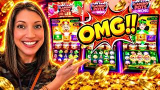 OMG..I thought I was going down but then this happened on Hot Hot Flaming Pots slot machine