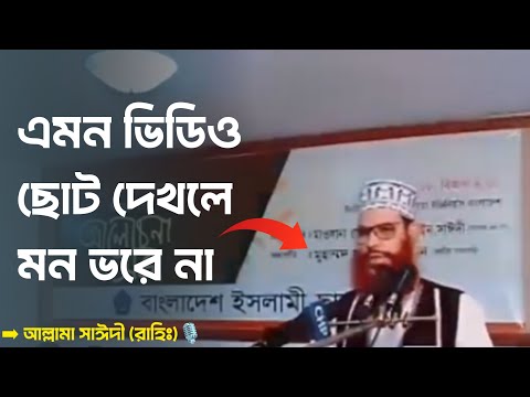 এমন ভিডিও ছোট দেখলে মন ভরে না।🥺🥰 | আল্লামা সাঈদী (রাহিঃ)🎙️ | #allama_saidi #islamic #waz