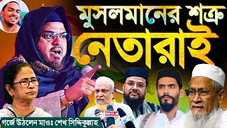 মুসলমানদের নেতারাই মুসলমানের শত্রু┇গর্জে উঠলেন মাওঃ শেখ সিদ্দিকুল্লাহ,Isf Tmc political issues in wb