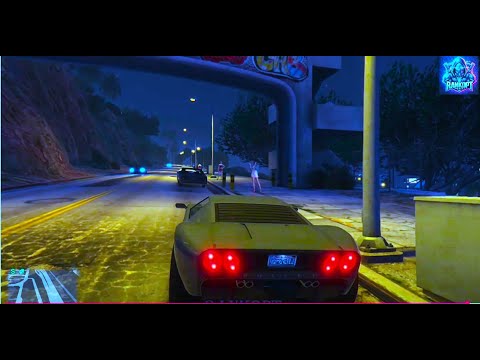 Immersive Night Drive in Enhanced GTA 5: Los Santos by Night