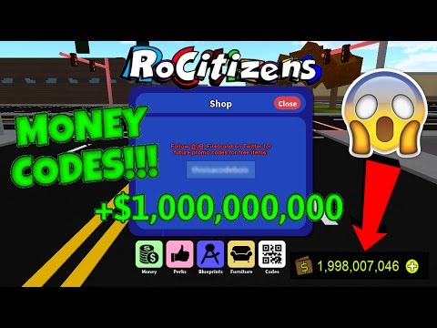 Rocitizens 1 Million Money Code 07 2021 - rocitizen roblox code for money