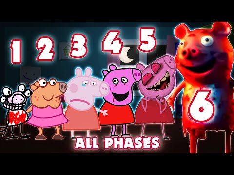 Peppa Pig ALL PHASES | Friday Night Funkin' VS Peppa Pig (FNF Horror Mod)