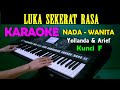Download Lagu LUKA SEKERAT RASA - Yollanda & Arief | KARAOKE Nada Wanita Mp3